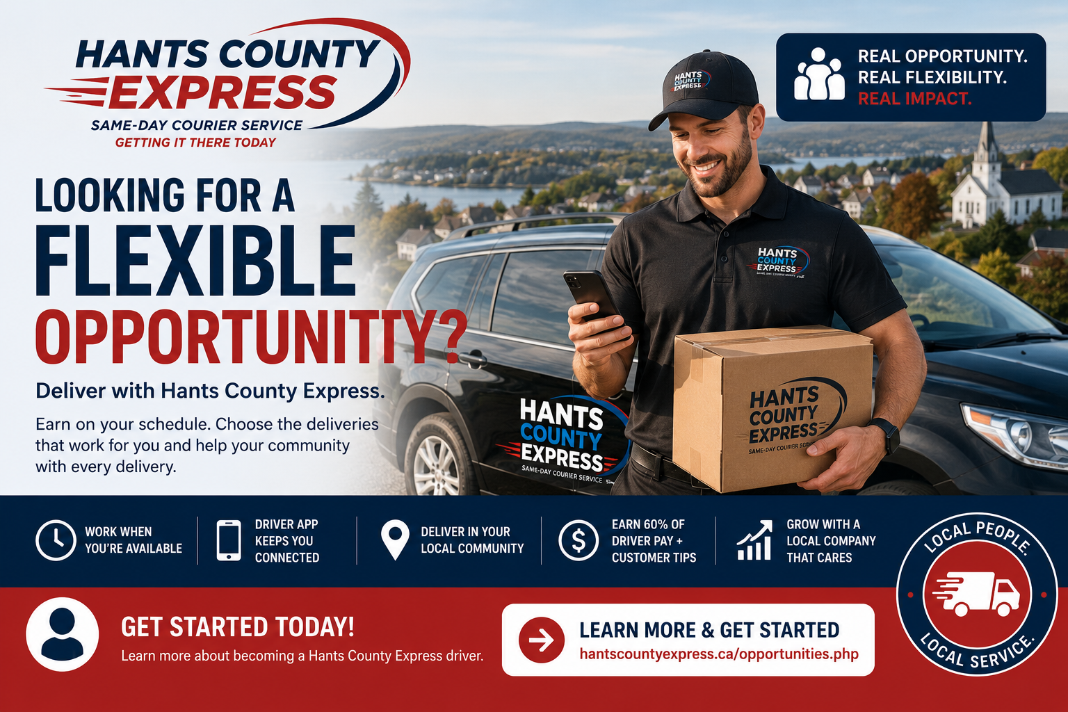 Looking for a Flexible Opportunity? Drive With Hants County Express